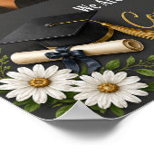 Elegantes Master-Abschlussplakat Poster (Ecke)