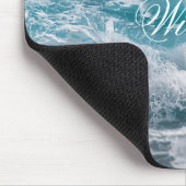 Elegantes Mauspad mit Meereswellenmuster (Ecke)