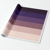 Elegantes Mauve Gradient Wrapping Paper Geschenkpapier (Ungerollt)