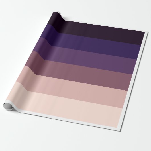 Elegantes Mauve Gradient Wrapping Paper Geschenkpapier (Ungerollt)