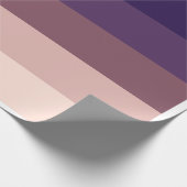 Elegantes Mauve Gradient Wrapping Paper Geschenkpapier (Ecke)