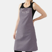 Elegantes Mauve-Linene Haar- & Schönheitsschürze