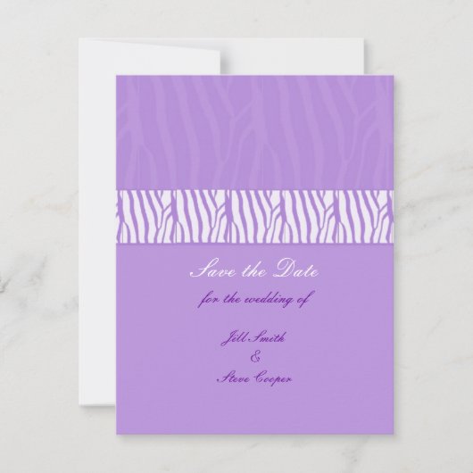 Elegantes Mauve Save-the-Date Save The Date (Vorderseite)