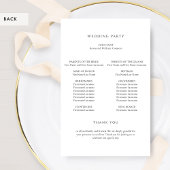 Elegantes Mauve- und Lila Monogram-Hochzeitsprogra