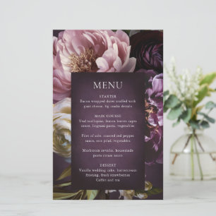 Elegantes maximalistisches lila Blumen-Hochzeitsme