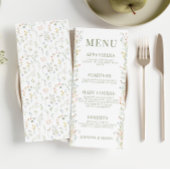 Elegantes Meadow Blume Wedding Menu