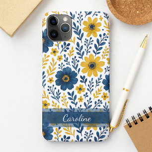 Elegantes, mediterranes Blumenmuster Case-Mate iPhone Hülle