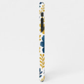 Elegantes, mediterranes Blumenmuster iPhone Hülle (Linke Seite)