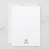 Elegantes, mediterranes Brautparty Einladung (Rückseite)