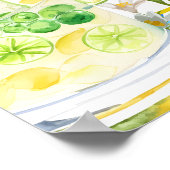 Elegantes mediterranes Brautparty Willkommen Poster (Ecke)