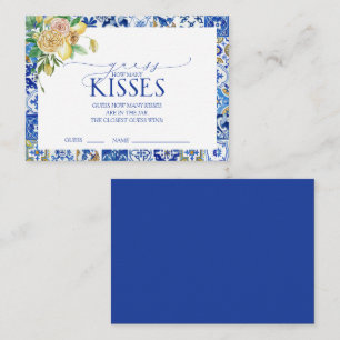 Elegantes Mediterranes Lemon Brautparty Game Begleitkarte