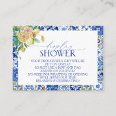 Elegantes mediterranes Lemon Display Brautparty Begleitkarte (Vorderseite)