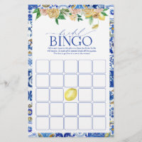 Elegantes mediterranes Lemon Dusche Bingo Spiel