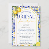 Elegantes mediterranes Lemon Einladung (Vorderseite)