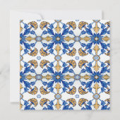 Elegantes mediterranes Lemon Floral Bridal Brunch Einladung (Rückseite)