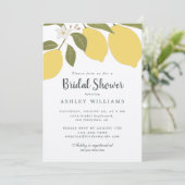 Elegantes mediterranes Lemon Theme Brautparty Einladung (Stehend Vorderseite)