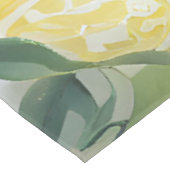 Elegantes mediterranes Zitronenblumengebirge Braut Tischdecke (Schrägansicht)