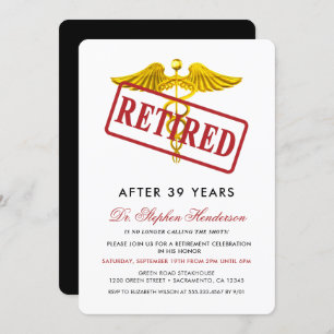 Elegantes medizinisches Personal Einladung