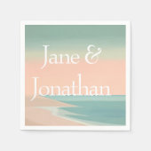 Elegantes Meer Serviette (Vorderseite)