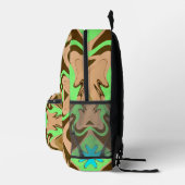 Elegantes mehrfarbiges Design Bedruckter Rucksack (Rechts)