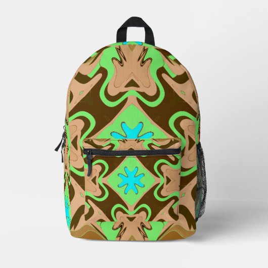 Elegantes mehrfarbiges Design Bedruckter Rucksack (Vorderseite)