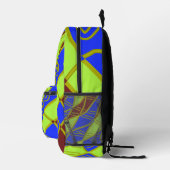 Elegantes, mehrfarbiges klassisches Design bedruck Bedruckter Rucksack (Rechts)