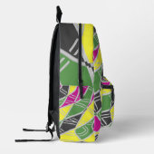 Elegantes, mehrfarbiges klassisches Design bedruck Bedruckter Rucksack (Links)