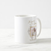 Elegantes Memorial Forever in unserem Herz-Foto Kaffeetasse (VorderseiteRechts)