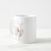 Elegantes Memorial Forever in unserem Herz-Foto Kaffeetasse (Vorderseite Links)