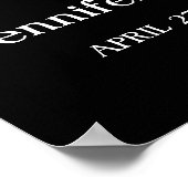 Elegantes Memorial Foto Collage Beerdigung Beileid Poster (Ecke)