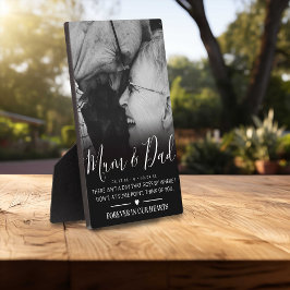 Elegantes Memorial-Foto | Summe und Vater Fotoplatte