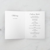 Elegantes Memorial Service Beerdigung Wings Foto Programm (Innenseite)