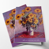 Elegantes Memorial Sonnenblumen Condolence Beileid Karte