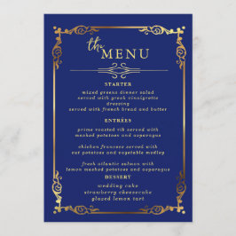 Elegantes Menü mit Tischkarten für Hochzeiten Menükarte