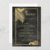 Elegantes Menü mit Tischkarten für Hochzeiten Menükarte (Vorne/Hinten)