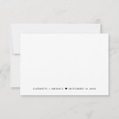 Elegantes Menü Wahl Hochzeitsrabatt RSVP Karte (Rückseite)