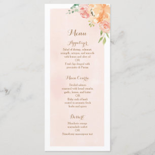 Elegantes Menükarte