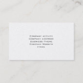 Elegantes Metall vergoldet Gold moderner Visitenkarte (Rückseite)