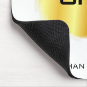 Elegantes Metallic Look Imitate Gold Modernes Mono Mousepad (Ecke)