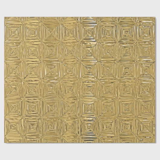Elegantes, metallisches Gold-Muster in texturierte Geschenkpapier (Flach)