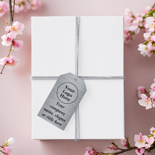 Elegantes metallisches Silber Geschenkanhänger
