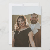 Elegantes mexikanisches Fiesta Wedding Foto Einlad Einladung (Rückseite)