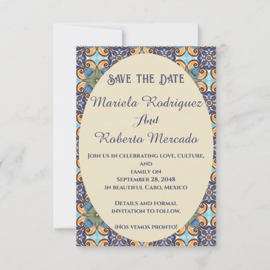 Elegantes mexikanisches Hochzeitsflat Dankeschön-K Dankeskarte (Vorderseite)