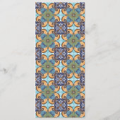 Elegantes mexikanisches Wedding Lighthouse White & Menükarte (Rückseite)