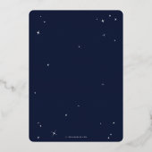 Elegantes Midnight Blue Spider Web-Halloween-Party Folieneinladung (Rückseite)