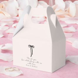 elegantes Milchrosa Danke Geschenkschachtel