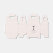 elegantes Milchrosa Danke Geschenkschachtel (Ungefaltet)