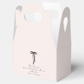 elegantes Milchrosa Danke Geschenkschachtel (Geöffnet)