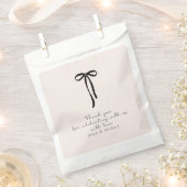 elegantes Milchrosa Danke Geschenktütchen (Ausgeschnitten)