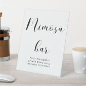 Elegantes Mimosa Bar Sockelschild (In SItu)